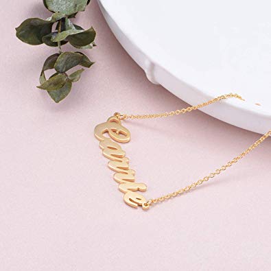 Gold Plated Name Bracelet With Name For Gift-silviax