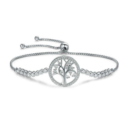 Women's Life Tree Bolo Bracelet In Sterling Silver