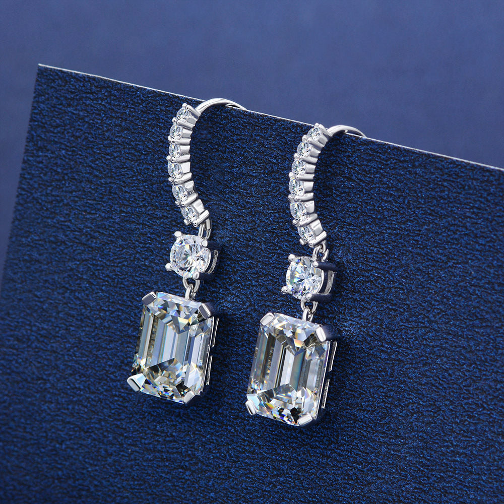 Classic Emerald Cut 3PC Jewelry Set For Women In Sterling Silver-Maxinejewelry