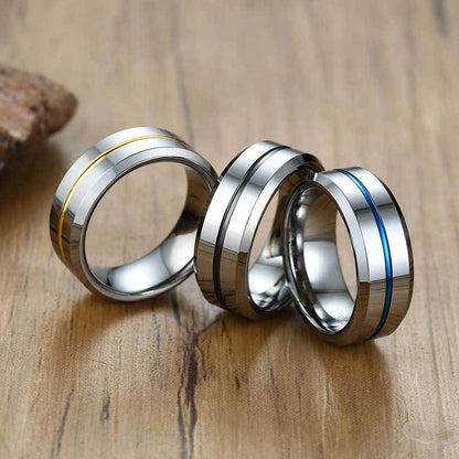 Men's Simple &amp; Classic Wedding Band In Titanium Steel-Maxinejewelry