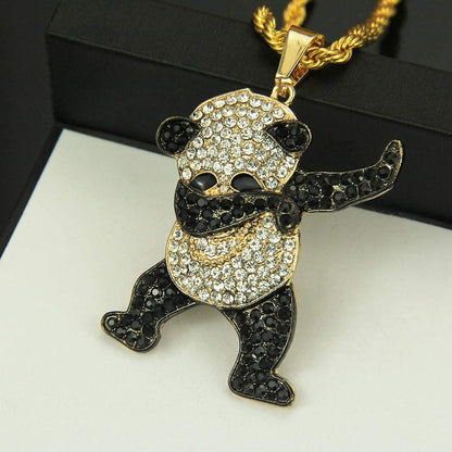 Panda Pendant  Hip Hop Necklace