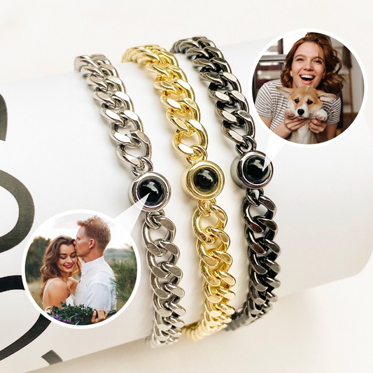 Photo Projection Bracelet Personalized Family Love Memorial Photo Bracelet