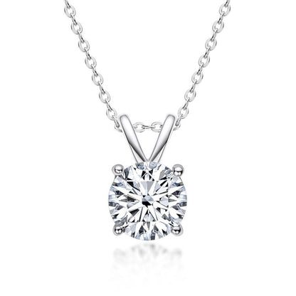 Moissanite Round Cut 2PC Jewelry Set