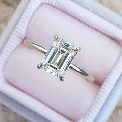 Exclusive Emerald Cut 3PC Wedding Set In Sterling Silver-Maxinejewelry