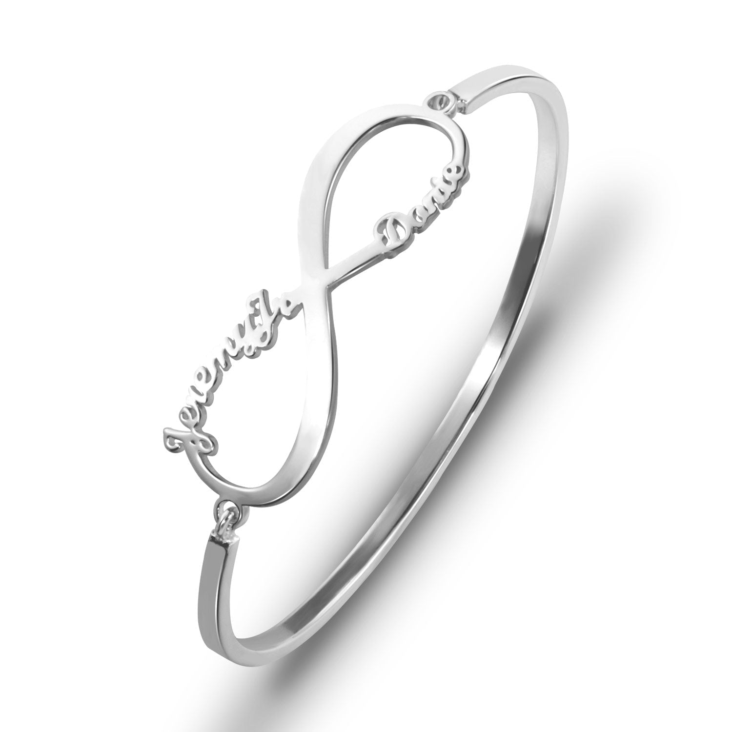 2 Name Infinity Symbol Bracelet Gold Plating-silviax