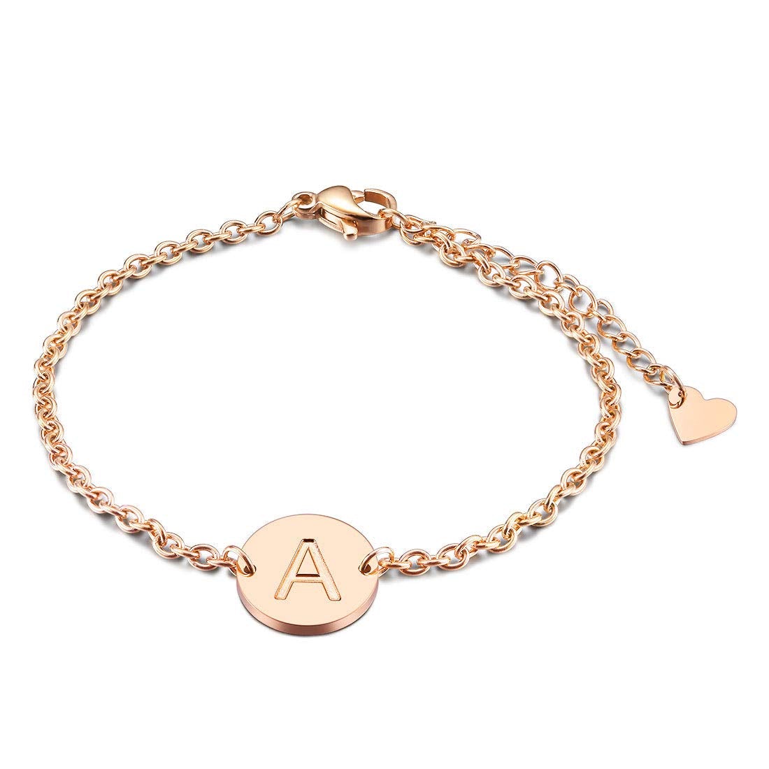 Gold Plated Personalized Engraved Initial Anklet-silviax