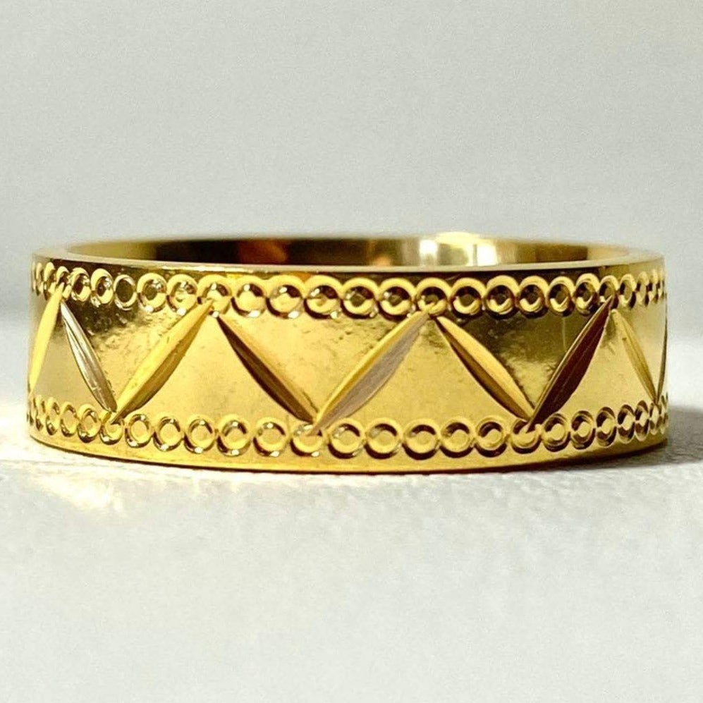 Designer Band Ring Gold Plated Jewelry Gift for him her-silviax