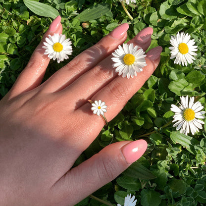 Yellow Gold Spinner Open Adjustable Anxiety Ring