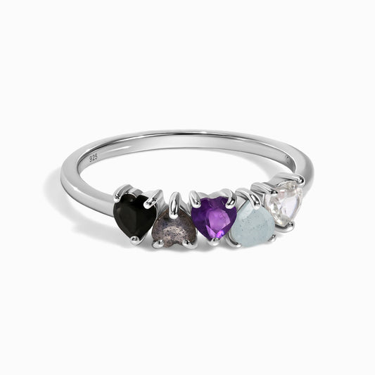 Dark Gradient Multigem Ring - Crush On You