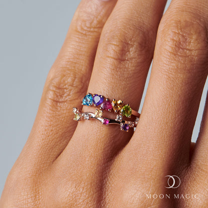 Multigemstone Ring - Love Is Love