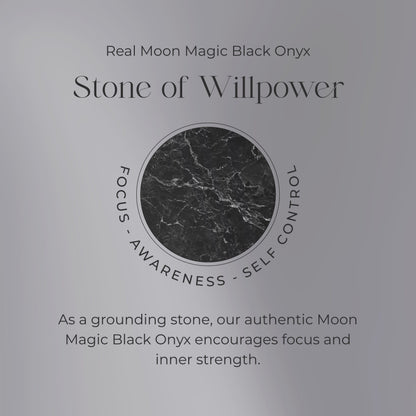 Moonstone Black Onyx Ring - Phantasia