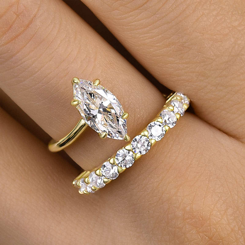 Unique Marquise Cut Engagement Ring