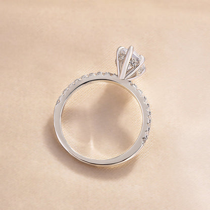 1.5 Carat Marquise Cut Women's Engagement Ring In Sterling Silver-Maxinejewelry