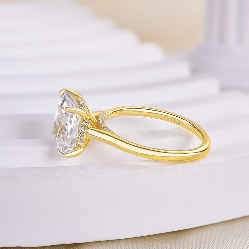 Timeless Yellow Gold Princess Cut Engagement Ring