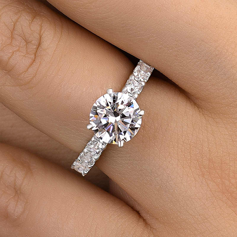 Timeless Round Cut Engagement Ring