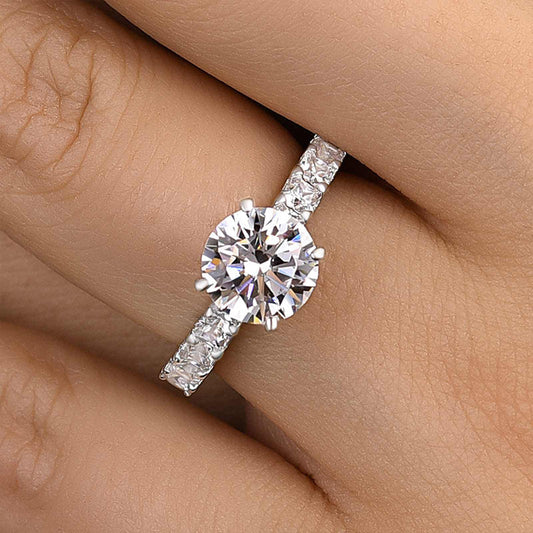 Timeless Round Cut Engagement Ring