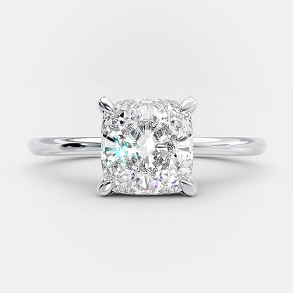 Elegant 3.0 Carat Cushion Cut Engagement Ring for Women In Sterling Silver-Maxinejewelry