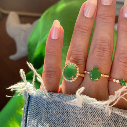 Green Jade Ring - Harlow