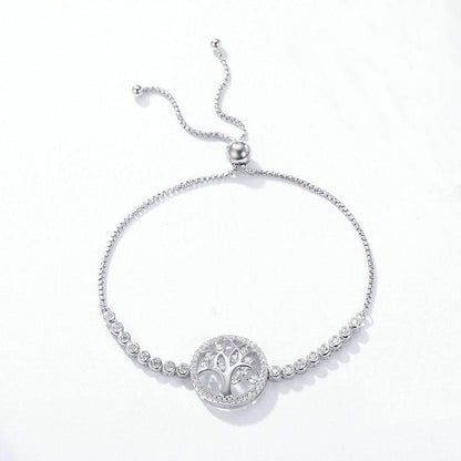 Women's Life Tree Bolo Bracelet In Sterling Silver