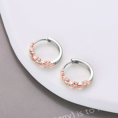 Lovely Daisy Flower Moissanite Earrings