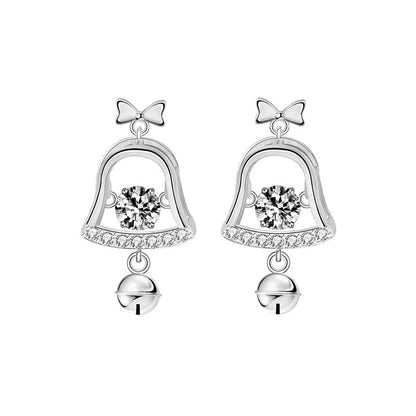 Christmas Bell Moissanite Earrings