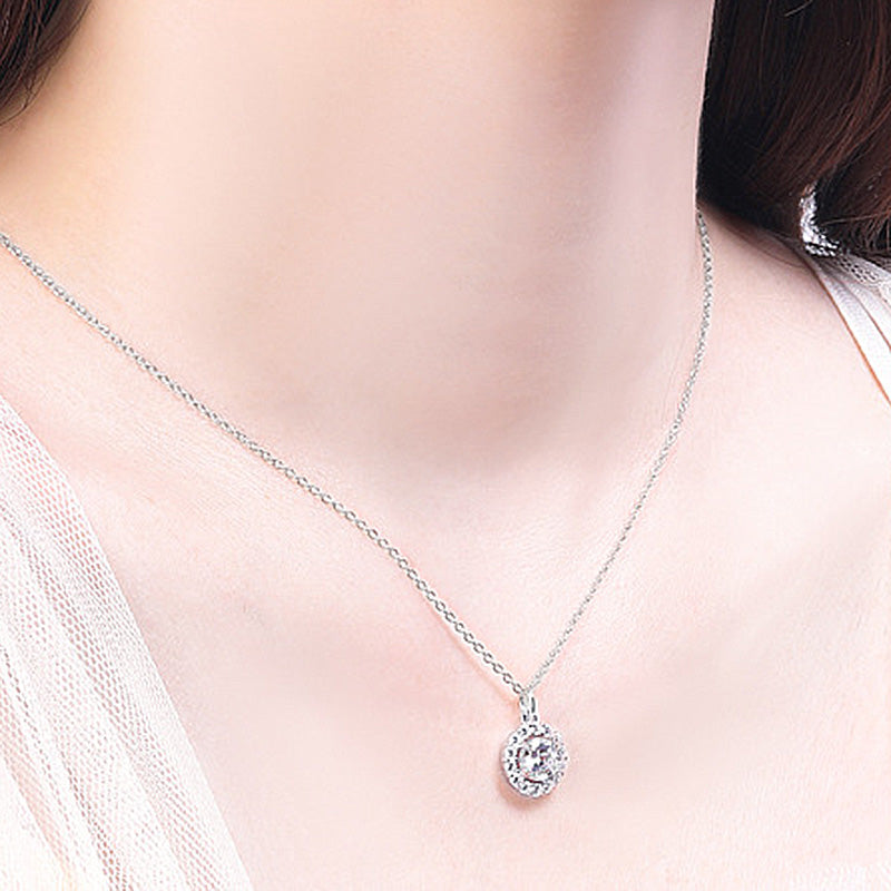 Classic Sterling Silver Birthstone Necklace