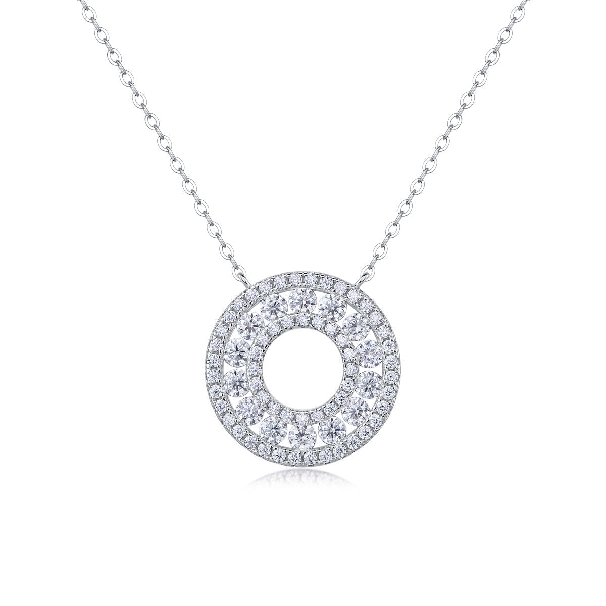 Maxine Moissanite Reciprocating Pendant Necklace