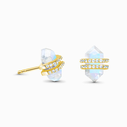 Moonstone Earrings - Euphoria Studs