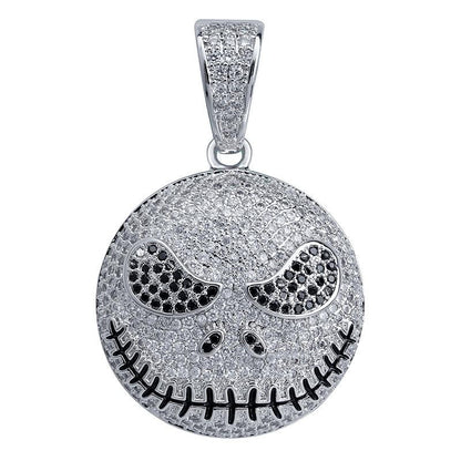 Jack Skellington Skull Pendant Necklace For Men