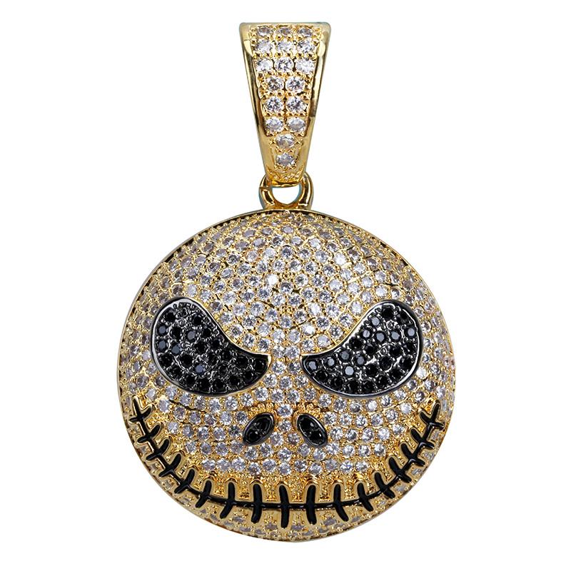 Jack Skellington Skull Pendant Necklace For Men