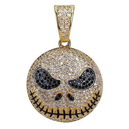 Jack Skellington Skull Pendant Necklace For Men