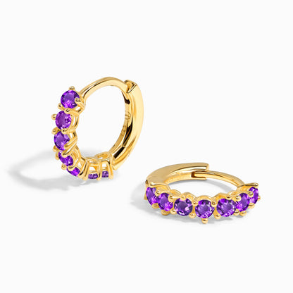 Amethyst Earrings - Bonny Hoops