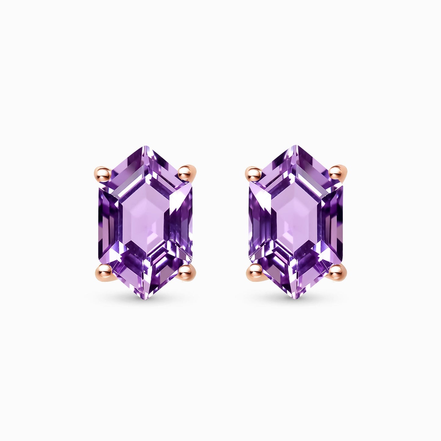 Amethyst Earrings - Serenity Studs