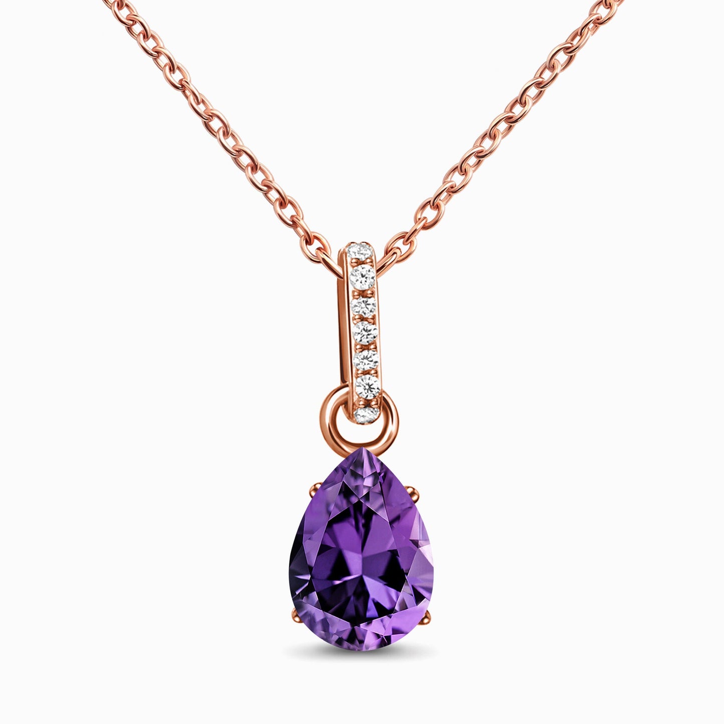 Amethyst Necklace Sway - February Birthstone