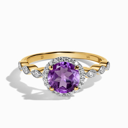 Amethyst Diamond Ring - Soulmate