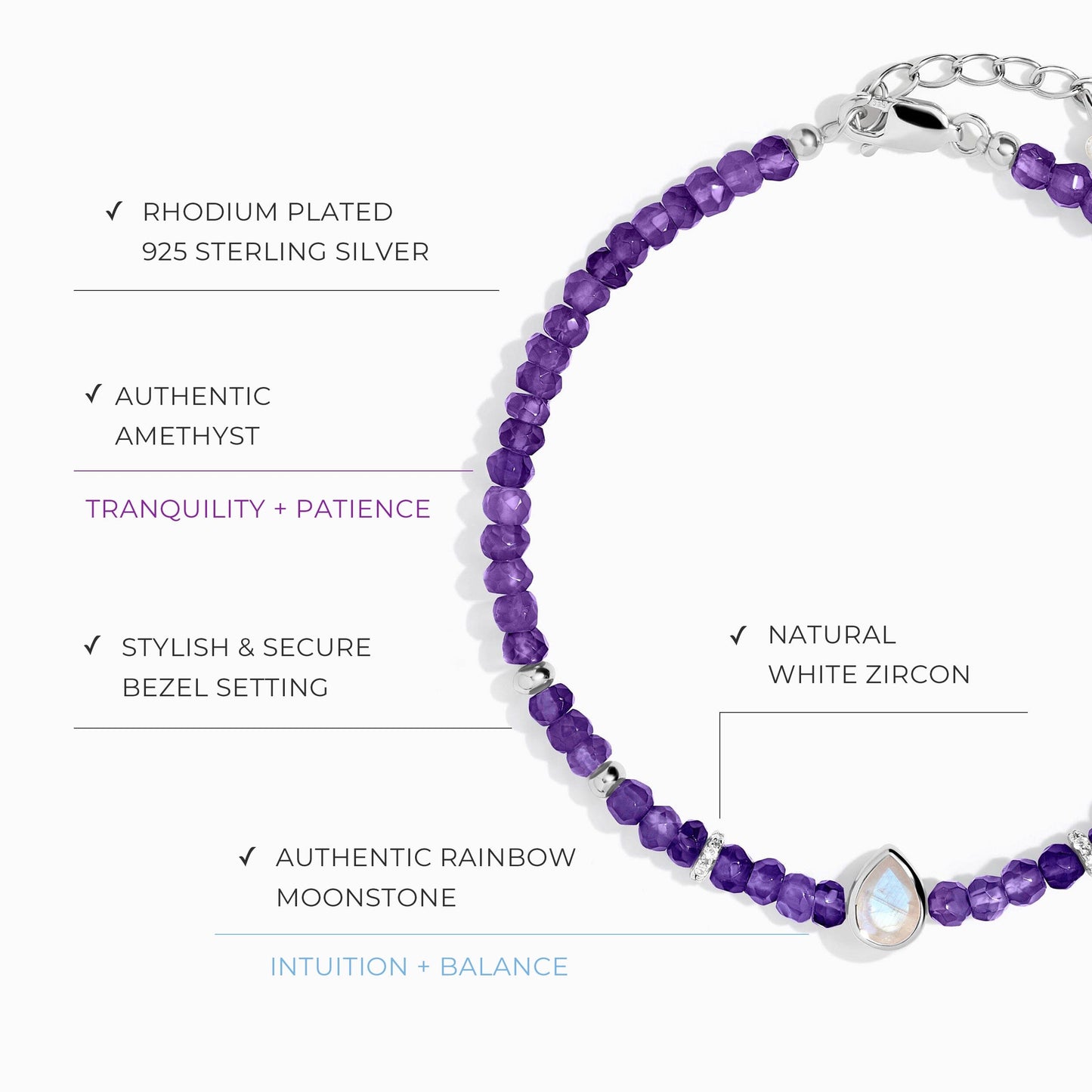 Amethyst Bracelet - Free Spirit