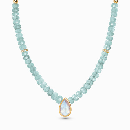 Aquamarine Necklace - Free Spirit