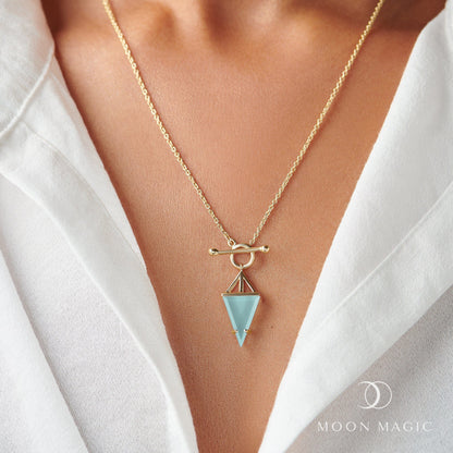 Aquamarine Necklace - Heroine T Lock