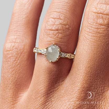 Aquamarine Diamond Ring - Mirth