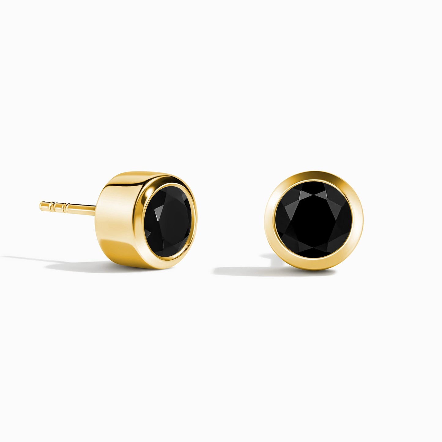 Black Onyx Studs - Solitaire