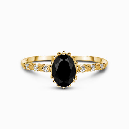 Black Obsidian Ring - Above Clouds