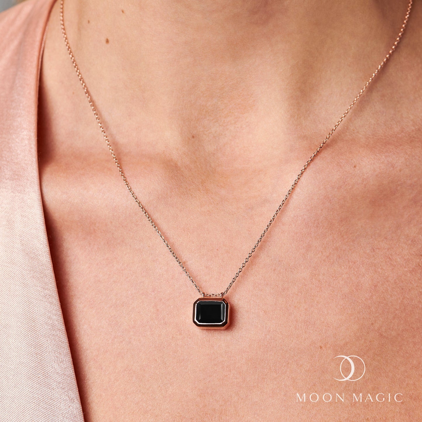 Black Obsidian Necklace - Aurora