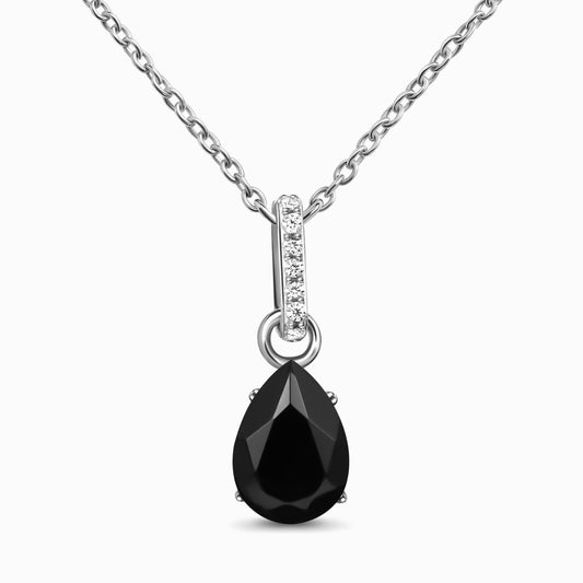 Black Onyx Necklace Sway - December Birthstone