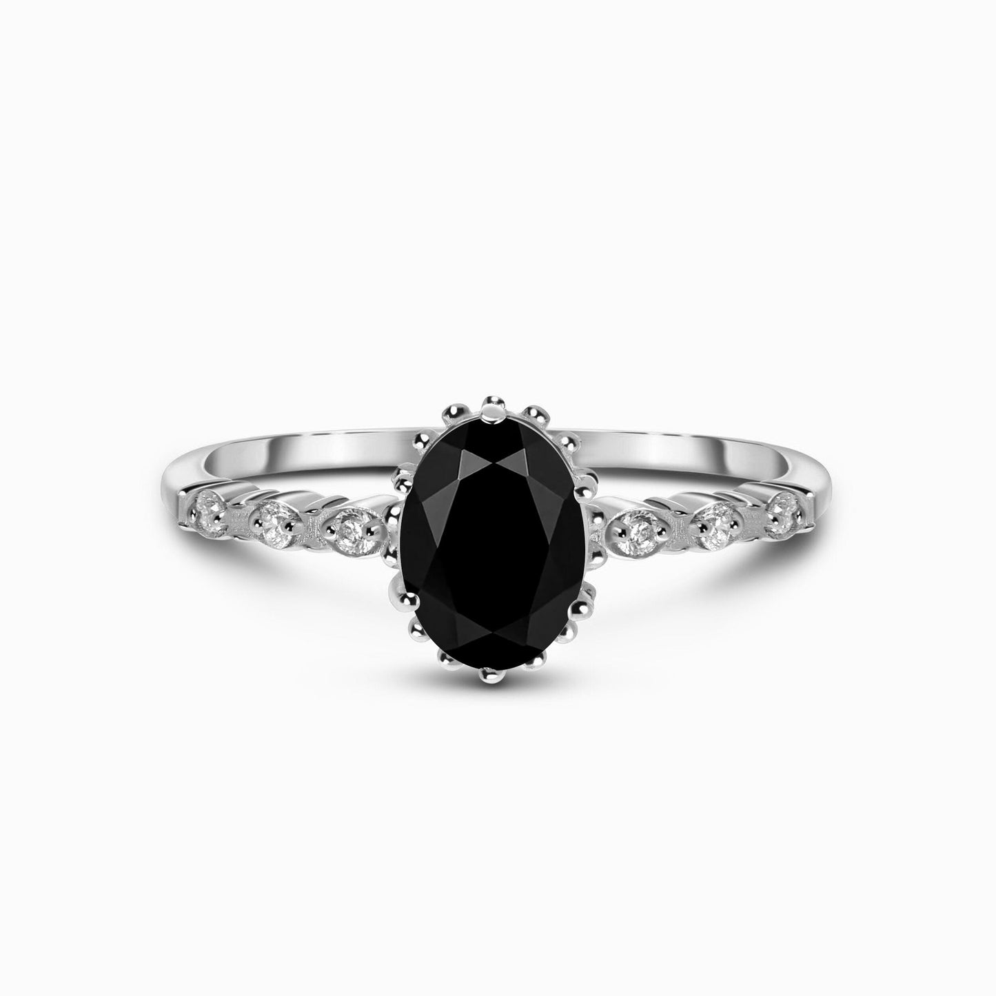 Black Obsidian Ring - Above Clouds