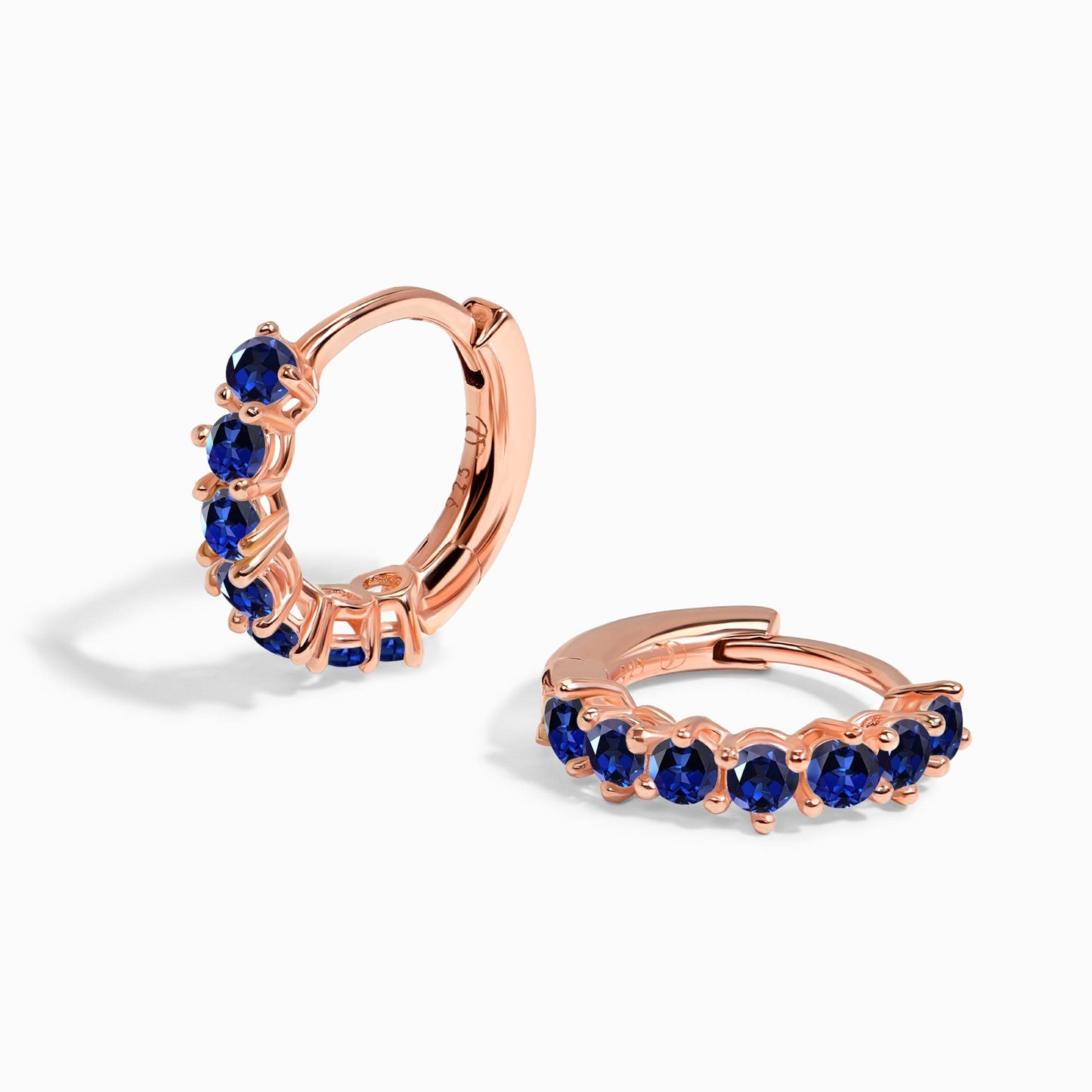 Blue Sapphire Earrings - Bonny Hoops