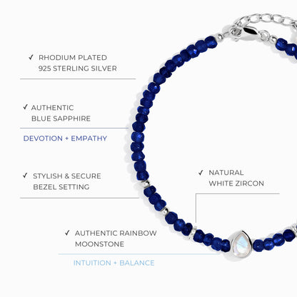 Blue Sapphire Bracelet - Free Spirit