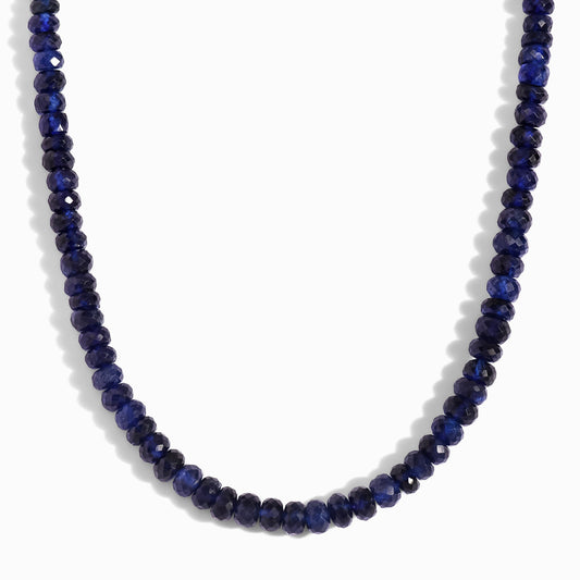 Beads Necklace - Blue Sapphire