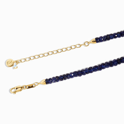 Beads Necklace - Blue Sapphire