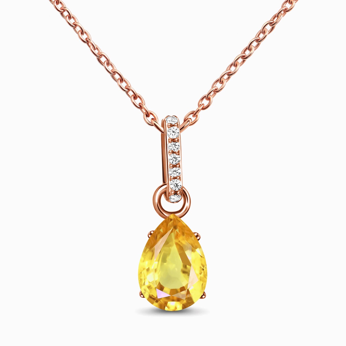 Citrine Necklace Sway - November Birthstone