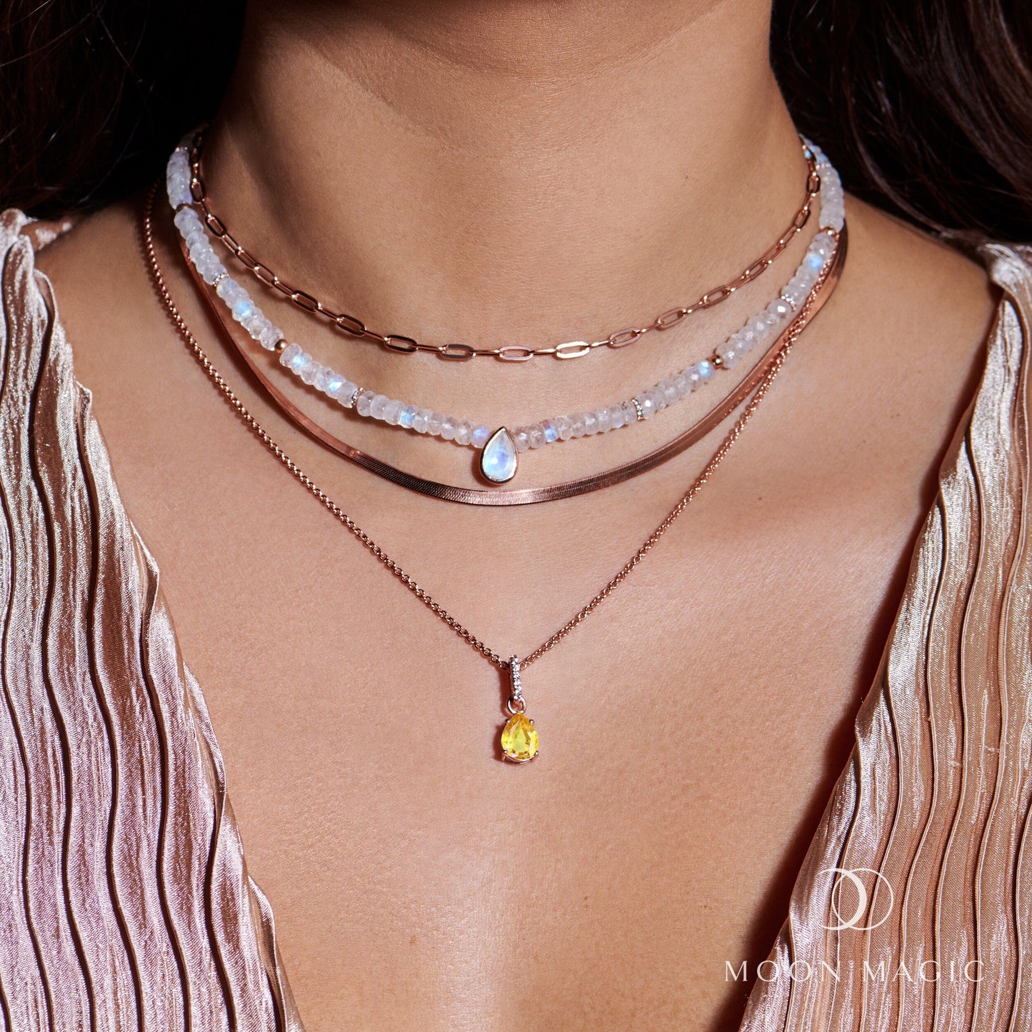 Citrine Necklace Sway - November Birthstone